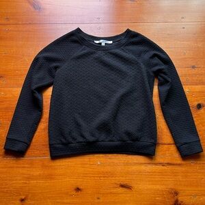 Max Studio quilted crew pullover